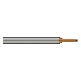 Harvey Tool 687361-C12 | 4.00mm Diameter x 6.00mm Shank x 3.20mm LOC x 70.00mm OAL 2 Flute C12 Coated Ball End Mill