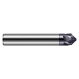 Harvey Tool 700308-C3 | 1/8" Shank x 0.103" LOC x 1-1/2" OAL 3 Flute C3 Coated Flat Chamfer Cutter