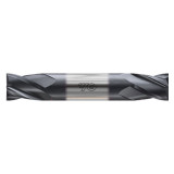 YG1 E5H84022 | 11/32" Diameter x 3/8" Shank x 9/16" LOC x 2-1/2" OAL x 30 Degree Helix Angle 4 Flute Bright Coated Carbide E5H84 Double Ended Square End Mill