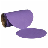 3M 7100334541 | 5.000" Diameter x 600+ Grit 120000 RPM Precision Shaped Ceramic Paper Disc Roll (Stikit) - Purple