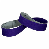 3M 7100333089 | Cubitron 132.000" Overall Length Precision Shaped Ceramic Cloth Belt - Purple