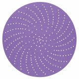 3M 7100335411 | 6.000" Diameter x 600+ Grit 120000 RPM Precision Shaped Ceramic Sanding Disc (Xtract Paper Disc) - Purple