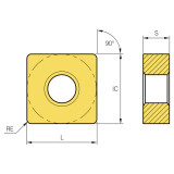 Korloy 1-02-026614 | NC3030 Grade Turning Insert
