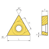 Korloy 1-02-069197 | NC3030 Grade Turning Insert