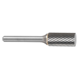 ATA SGSPRO 16225 | 1/2" Cutter Diameter x 1/4" Shank x 7" OAL x 1" LOC Single Cut Brazed SA-5 Cylinder without End Cut Burr