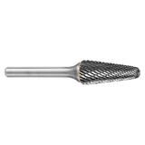 ATA SGSPRO 16803 | 1/2" Cutter Diameter x 1/4" Shank x 7-1/4" OAL x 1-1/8" LOC Brazed SL-4 Ball Nosed Cone Burr