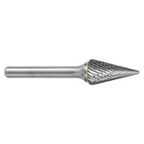 ATA SGSPRO 15603 | 1/2" Cutter Diameter x 1/4" Shank x 2-3/4" OAL x 7/8" LOC 28 Degree Included Angle Brazed SM-5 Cone Burr