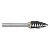 ATA SGSPRO 14050 | 1/2" Cutter Diameter x 1/4" Shank x 2-1/2" OAL x 3/4" LOC Single Cut Brazed SG-13 Pointed Tree Burr