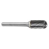 ATA SGSPRO 11753 | 5/16" Cutter Diameter x 1/4" Shank x 2-1/2" OAL x 3/4" LOC Brazed SC-2 Cylinder Ball Nosed Burr