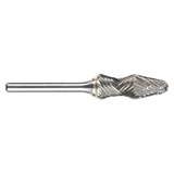 ATA SGSPRO 11764 | 1/2" Cutter Diameter x 1/4" Shank x 3-1/4" OAL x 1-1/4" LOC Radius Brazed SL-5RA D/C Ball Nosed Cone Radius Burr