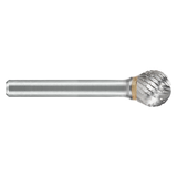 ATA SGSPRO 10340 | 3/8" Cutter Diameter x 1/4" Shank x 6-5/16" OAL x 5/16" LOC Heavy Duty Cut Brazed SD-3L6 Ball Burr
