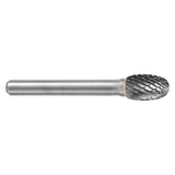 ATA SGSPRO 10361 | 1/2" Cutter Diameter x 1/4" Shank x 6-7/8" OAL x 7/8" LOC TiAIN Coated Brazed SE-5L6 Oval Burr