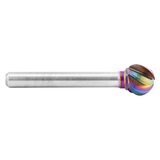 ATA SGSPRO 19882 | 3/8" Cutter Diameter x 1/4" Shank x 2-1/16" OAL x 5/16" LOC Accelerator-N Coated Brazed SD-3 Ball Burr