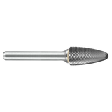 ATA SGSPRO 19928 | 1/4" Cutter Diameter x 1/8" Shank x 2" OAL x 1/2" LOC Fine Cut Brazed SF-51 VF Ball Nosed Tree Burr