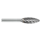 ATA SGSPRO 19636 | 5/16" Cutter Diameter x 1/4" Shank x 2-1/2" OAL x 3/4" LOC Brazed SH-2 Flame Burr