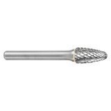 ATA SGSPRO 10287 | 1/2" Cutter Diameter x 3/8" Shank x 3" OAL x 1" LOC Heavy Duty Cut Brazed SF-5 Ball Nosed Tree Burr