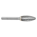 ATA SGSPRO 10293 | 1/2" Cutter Diameter x 1/4" Shank x 3" OAL x 1-1/4" LOC Heavy Duty Cut Brazed SH-5 Flame Burr