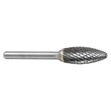 ATA SGSPRO 10331 | 1/2" Cutter Diameter x 3/8" Shank x 3-1/4" OAL x 1-1/4" LOC TiAIN Coated Brazed SH-5 Flame Burr