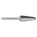 ATA SGSPRO 19186 | 1/2" Cutter Diameter x 1/4" Shank x 3" OAL x 1-1/8" LOC 14 Degree Included Angle Brazed SL-4 Ball Nosed Cone Burr
