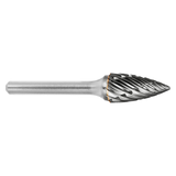 ATA SGSPRO 19366 | 1/4" Cutter Diameter x 1/4" Shank x 2" OAL x 5/8" LOC Steel Solid SG-1 Tree Pointed Burr
