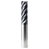 SGS 37541 | 0.500" Diameter x 0.500" Shank x 1.500" LOC x 3.500" OAL x 0.060" Radius 5 Flute AlTiN (Ti-NAMITE-A) Coated Chip Breaker Corner Radius End Mill