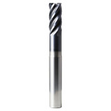 SGS 37879 | 0.500" Diameter x 0.500" Shank x 1.000" LOC x 4.000" OAL x 0.030" Radius 5 Flute AlTiN (Ti-NAMITE-A) Coated Chip Breaker Corner Radius End Mill