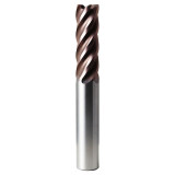 SGS 47522 | 10.00mm Diameter x 10.00mm Shank x 30.00mm LOC x 75.00mm OAL x 1.50mm Radius x 37 Degree Helix Angle 5 Flute TM (Ti-NAMITE-M) Coated Carbide Corner Radius End Mill