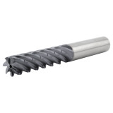 SGS 77462 | 1.000" Diameter x 1.000" Shank x 2.500" LOC x 5.500" OAL 7 Flute AlTiN (Ti-NAMITE-A) Coated Chip Breaker Square End Mill