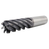 SGS 77458 | 0.750" Diameter x 0.750" Shank x 3.000" LOC x 5.250" OAL x 0.120" Radius 7 Flute AlTiN (Ti-NAMITE-A) Coated Chip Breaker Corner Radius End Mill
