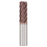 SGS 77499 | 1.000" Diameter x 1.000" Shank x 4.000" LOC x 7.000" OAL x 0.030" Radius 7 Flute TM (Ti-NAMITE-M) Coated Chip Breaker Corner Radius End Mill