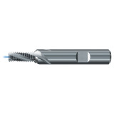 Emuge GF332101.0302 | MF M12x1.25mm Thread Size x 14.00mm Shank x 24.40mm Flute Length x 90.00mm OAL x 30 Degree Helix Angle 4 Flute Bright Coated Carbide Thread Mill
