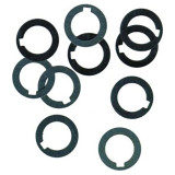 Precision Brand 24156 | 5/8" Inside Diameter x 1" Outside Diameter x 0.047" Thickness Low Carbon, Full Hard Steel Arbor Spacer - 10pcs