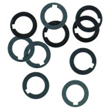 Precision Brand 24196 | 7/8" Inside Diameter x 1-3/8" Outside Diameter x 0.047" Thickness Low Carbon, Full Hard Steel Arbor Spacer - 10pcs
