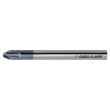 Data Flute 52247-19-D| DMBN20375C19 3/8" Diameter x 3/8" Shank x 3/8" LOC x 4" OAL C19 Coated Ball End Mill