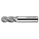 Data Flute 49588-00-D| SSBNC40437 3/8" Diameter x 3/8" Shank x 1" LOC x 2-1/2" OAL Uncoated Ball Nose End Mill