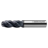 Data Flute 49035-85-D| SSBNST40281C11 1/4" Diameter x 1/4" Shank x 3/8" LOC x 2" OAL C7 Coated Ball Nose End Mill