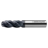 Data Flute 49056-89-D| SSBNST40375C4 3/8" Diameter x 3/8" Shank x 1/2" LOC x 2" OAL Uncoated Ball Nose End Mill