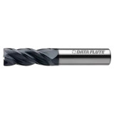 Data Flute 51000-70-D| SSDHST40250C10 1" Diameter x 1" Shank x 1-1/4" LOC x 6" OAL C11 Coated Corner Radius End Mill