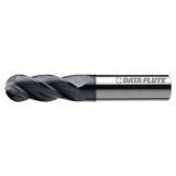 Data Flute 53570-70-D| SSIBNST40500C10 3/8" Diameter x 3/8" Shank x 1/2" LOC x 2-1/2" OAL C11 Coated Ball End Mill