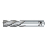 OSG 447-2500 | 1/4" Diameter x 0.250" Shank x 0.750" LOC x 2.500" OAL x 30 Degree Helix Angle 4 Flute BRIGHT Coated Carbide 447 Square End Mill