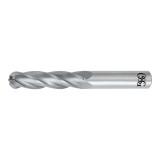 OSG 464-1250-BN | 1/8" Diameter x 0.125" Shank x 0.750" LOC x 2.250" OAL x 0.063" Radius x 30 Degree Helix Angle 4 Flute BRIGHT Coated Carbide 464BN BN Ball End Mill