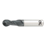 OSG HP421-5625-BN | HY-PRO CARB 9/16" Diameter x 0.563" Shank x 1.125" LOC x 3.500" OAL x 0.281" Radius x 35 Degree Helix Angle 2 Flute TiAlN Coated Carbide HP421BN Ball Nose End Mill