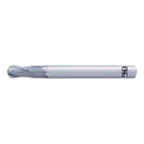 OSG 3042003 | A Brand 2.00mm Diameter x 6.00mm Shank x 1.60mm LOC x 5.00mm OAL x 1.00mm Radius x 25 Degree Helix Angle 2 Flute DUROREY Coated Carbide 8510 Ball End Mill