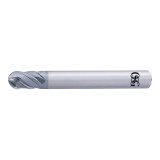 OSG 8549608 | A Brand 8.00mm Diameter x 8.00mm Shank x 12.00mm LOC x 7.00mm OAL x 4.00mm Radius x 40 Degree Helix Angle 4 Flute DUROREY Coated Carbide 8530 Ball End Mill