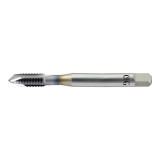 OSG 1111700108 | HY-PRO TAP M M3.00x0.50mm Thread Size x 3.58mm Shank x 6.30mm Length x 56.00mm OAL Plug (4P) Chamfer D3 3 Flute V Coated HSSE 11117 Spiral Point Tap