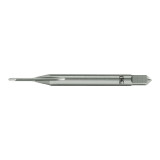 OSG 1322000 | NS #00 - 96 Thread Size x 0.141" Shank x 0.280" Length x 1.728" OAL Bottom (1.5P) Chamfer H2 2 Flute BRIGHT Coated HSS S110 Straight Flute Tap