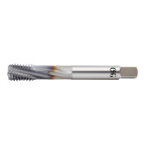 OSG 31701508 | EXOTAP UNC 5/16" - 18 Thread Size x 0.318" Shank x 0.445" Length x 3.543" OAL Modified Bottom (2.5P) Chamfer H3 3 Flute V Coated VC-10 317 Spiral Flute Tap