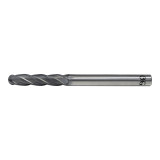 OSG 74300725 | EXOCARB 1/4" Diameter x 0.250" Shank x 1.250" LOC x 4.000" OAL x 0.125" Radius x 30 Degree Helix Angle 4 Flute DG Coated Carbide 7430 Ball End Mill
