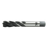 OSG 1312701601 | HY-PRO TAP M M20.00x2.50mm Thread Size x 16.56mm Shank x 19.00mm Length x 14.00mm OAL Modified Bottom (2.5P) Chamfer D18 4 Flute Steam Oxide Coated HSSE 13127 Spiral Flute Tap