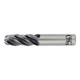 OSG VG441-6250-BN | HY-PRO CARB 5/8" Diameter x 0.625" Shank x 1.250" LOC x 3.500" OAL x 35 Degree Helix Angle 4 Flute TiAlN Coated Carbide VG441BN Ball End Mill